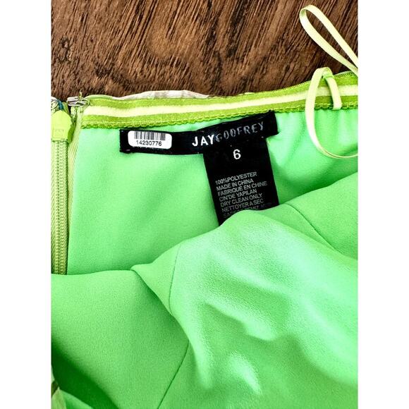 Jay Godfrey Floral Strapless Romper Green - Picture 5 of 5